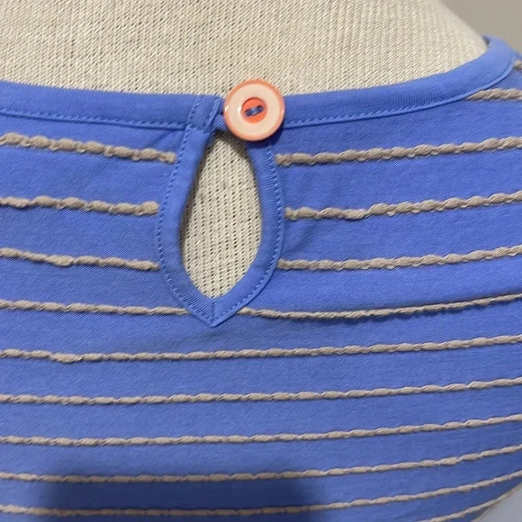 Matilda Jane - Exploration Dress Women’s Size S - Blue Striped A Line Scoop Neck - Picture 7 of 11